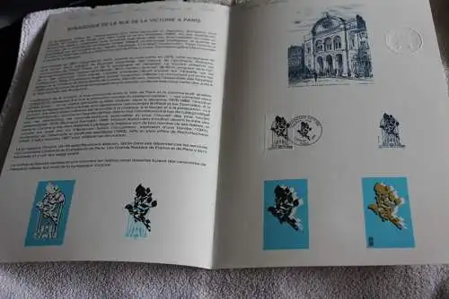 Frankreich 1988; Synagoge Paris; Offizielles Ersttagsblatt, Document Philatelique  Officel, Nr 04-88