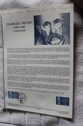Frankreich 1987; Naturwissenschaftler, Offizielles Ersttagsblatt, Nr 03-87 bis 09-87