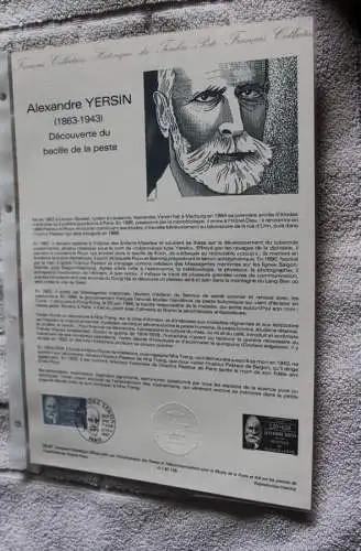 Frankreich 1987; Naturwissenschaftler, Offizielles Ersttagsblatt, Nr 03-87 bis 09-87