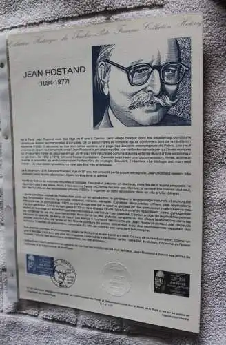 Frankreich 1987; Naturwissenschaftler, Offizielles Ersttagsblatt, Nr 03-87 bis 09-87