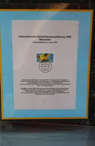 Deutschland 1983; Intern. Gartenbauausstellung 1983 München, MiNr  1174, Kalenderblatt der Deutsche Post