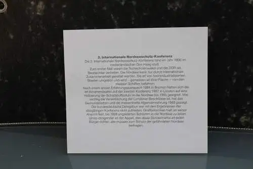 Deutschland 1990; 3. Intern. Nordseeschutz-Konferenz;  MiNr  1454; Kalenderblatt der Deutsche Post 1990