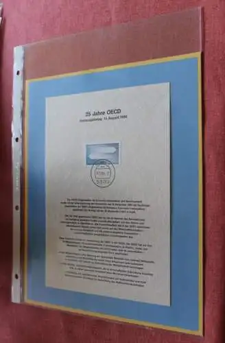 Deutschland  1986; 20 Jahre OECD,  MiNr  1294; Kalenderblatt der Deutsche Post 1986