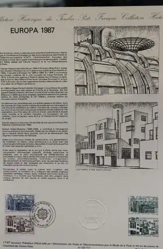 Frankreich, EUROPA - CEPT 1987; Offizielles Ersttagsblatt;  MiNr 2603-04, Sonderpreis