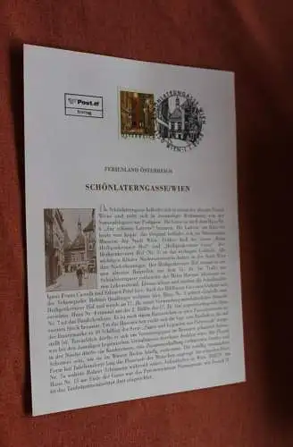 Österreich 2002, Ersttagsblatt: Dauermarke Schönlaterngasse Wien