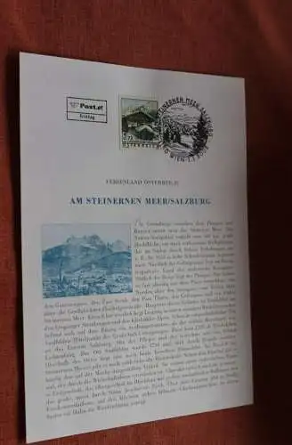Österreich 2002, Ersttagsblatt: Dauermarke Am Steinernen Meer