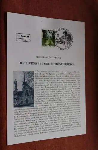 Österreich 2002, Ersttagsblatt: Dauermarke Heiligenkreuz