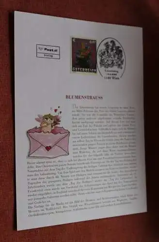 Österreich 2002, Ersttagsblatt: Blumenstrauß
