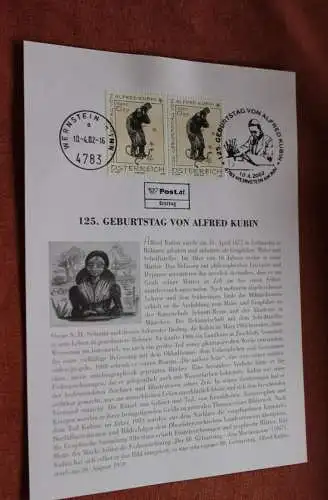Österreich 2002, Ersttagsblatt: Alfred Kubin