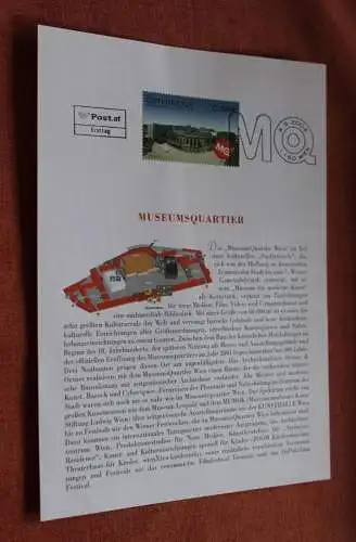 Österreich 2002, Ersttagsblatt: Museumsquartier