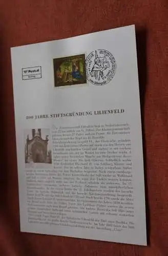 Österreich 2002, Ersttagsblatt: 800 Jahre Stiftsgründung Lilienfeld