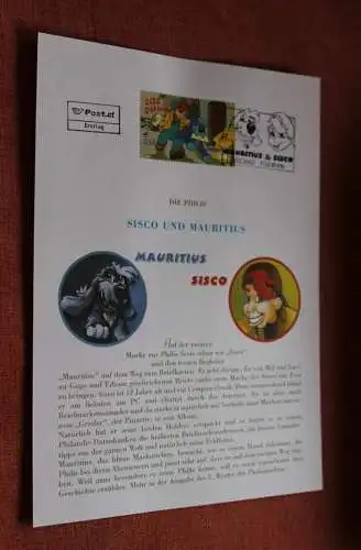 Österreich 2002, Ersttagsblatt: Sisco und Mauritius