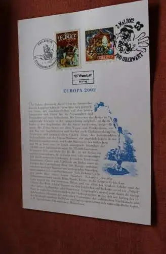 Österreich 2002, Ersttagsblatt: EUROPA 2002 - Zirkus