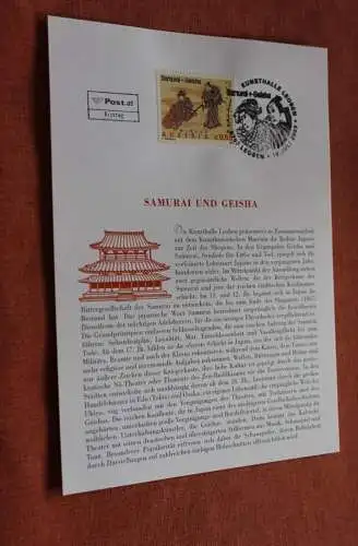 Österreich 2003, Ersttagsblatt: Samurai und Geisha