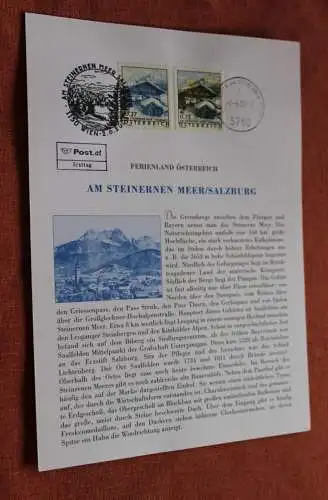 Österreich 2003, Ersttagsblatt: Dauermarke: Ferienland Österreich; Am Steinernen Meer; Farbvariante