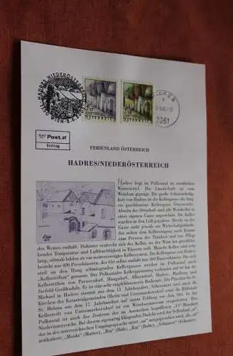 Österreich 2003, Ersttagsblatt: Dauermarke: Ferienland Österreich; Hadres; Farbvariante