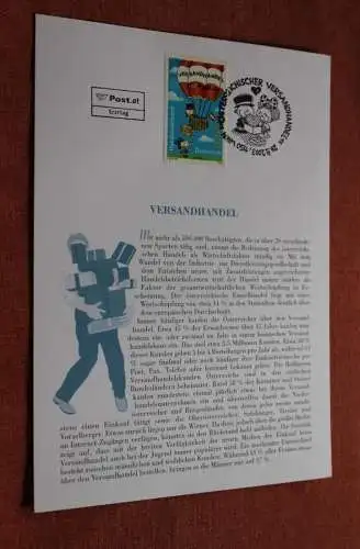 Österreich 2003, Ersttagsblatt:  Versandhandel