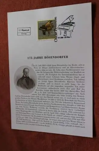 Österreich 2003, Ersttagsblatt: 175 Jahre Bösendorfer