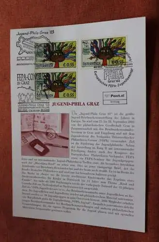 Österreich 2003, Ersttagsblatt: Jugend -Phila Graz 2003