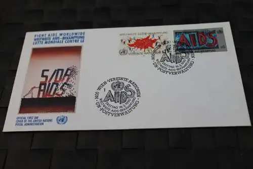 UNO Wien 1990, FDC AIDS-Bekämpfung