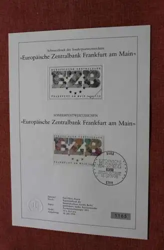 Deutschland 1998; Schwarzdruck EZB - Europäische Zentralbank in Frankfurt, MiNr 2000