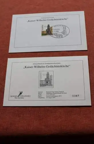 Deutschland 1996; Schwarzdruck Kaiser-Wilhelm-Gedächtniskirche, MiNr 1812