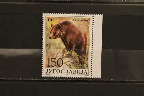 Naturschutz: Bär, Jugoslawien, 1987, MNH