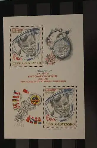 Tschechoslowakei, Gagarin-Block, 1981, MNH