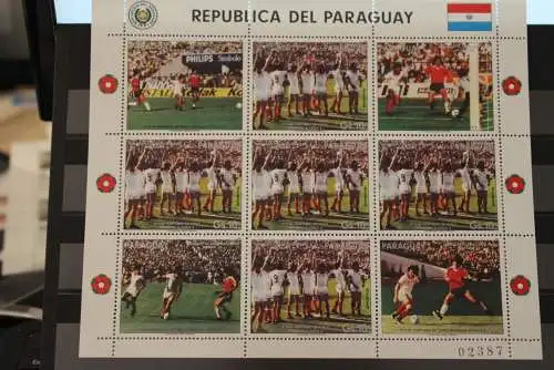 Paraguay 1985, Kleinbogen, Fußball, MNH