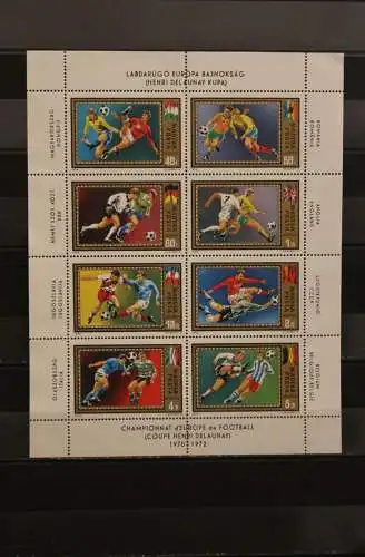 Fußball-EM 1972; Kleinbogen Ungarn, MNH