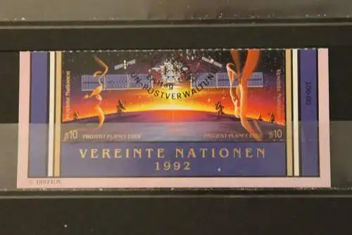 Intern. Weltraumjahr, Raumfahrt, Vereinte Nationen - Wien 1992, ZD, Unterrand, Ersttags-Sonderstempel