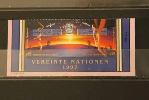 Intern. Weltraumjahr, Raumfahrt, Vereinte Nationen - Wien 1992, ZD, Unterrand, MNH