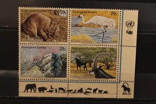 Tiere, Vereinte Nationen - New York 1993, MNH