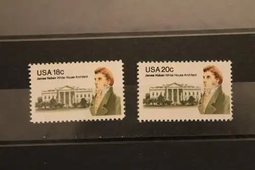 USA 1981; James Hoban, MiNr 1509-10, MNH