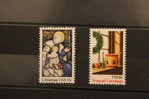 USA 1980; Weihnachten,  MiNr 1450-51, MNH