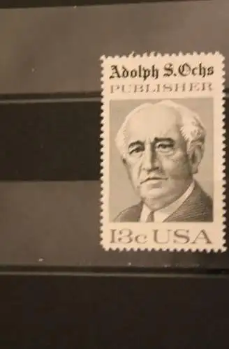 USA 1976; Adolph S.Ochs,  MiNr  1287, MNH