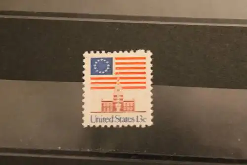 USA 1975; Freimarke Flagge und Unabhängigkeitshalle  MiNr  1194 , MNH