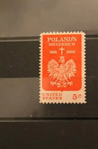 USA 1966; 1000 Jahre Polen, MiNr  904, MNH