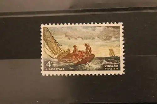 USA 1962; Winslow Homer, Gemälde, MiNr  837, MNH