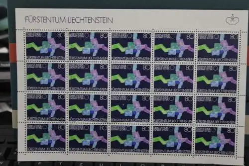 Liechtenstein 1979, Beitritt zum Europarat; Kleinbogen, MiNr. 729, MNH