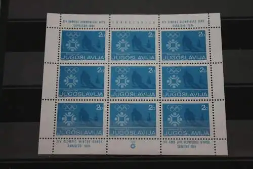 Jugoslawien 1984, Olympische Winterspiele Sarajevo 1984, Kleinbogen, MNH