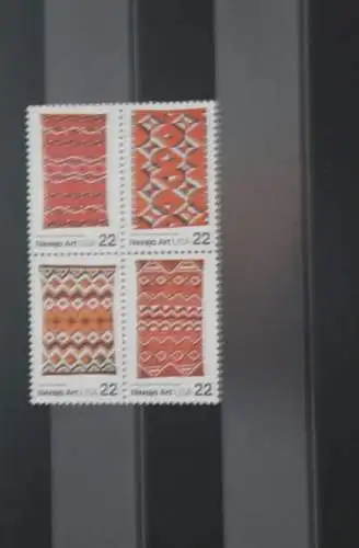 USA 1986; Kunst der Navajo-Indianer, MiNr 1845-48, ZD; MNH