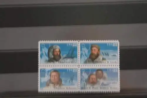 USA 1986; Nordpolarforscher, MiNr 1835-38, ZD; MNH