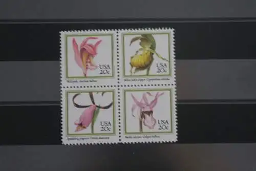 USA 1984; Orchideen, MiNr 1683-86, ZD; MNH