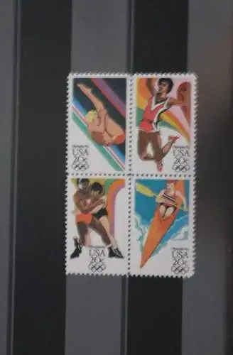 USA 1984; Olympische Sommerspiele, MiNr 1690-93, ZD; MNH