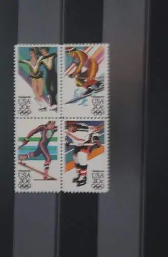 USA 1984; Olympische Winterspiele, MiNr 1671-74, ZD; MNH