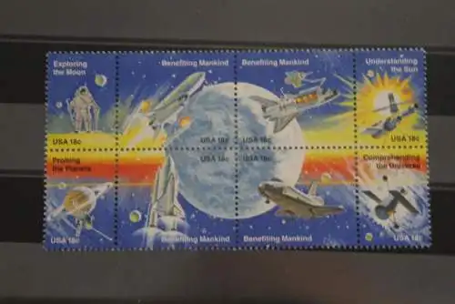 USA 1981; Raumfahrt, MiNr 1481-88, ZD; MNH