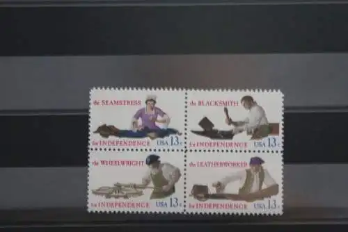 USA 1977; Handwerksberufe, MiNr 1305-08, ZD; MNH