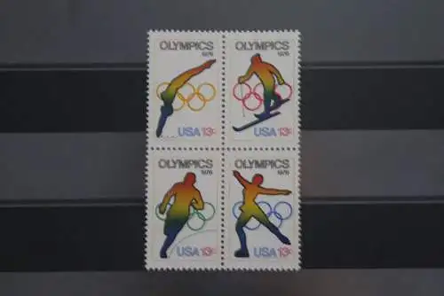 USA 1976; Olympische Spiele 1976, MiNr 1282-85, ZD; MNH