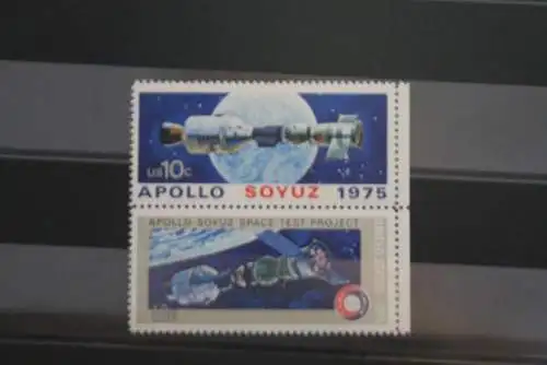 USA 1975; Apollo - Sojus - Raumfahrt - Programm, MiNr 1179-80, ZD; MNH